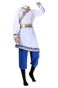 Order Mongolian Dance Costumes Design Mongolian Costumes Adult Chopsticks Dance Modern Men's Dance Costumes Performance Costumes Inner Mongolia SKDO009 detail view-2